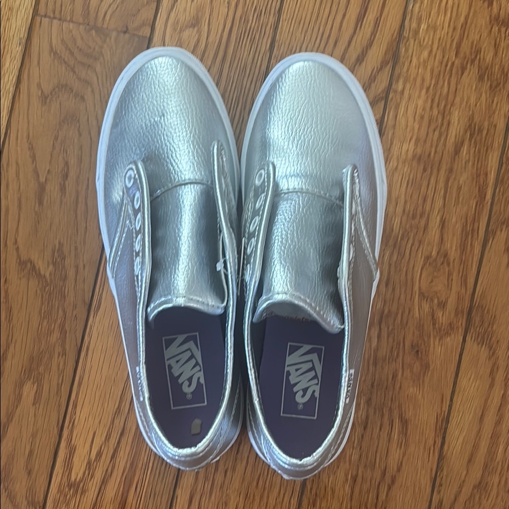 Vans metallic sneakers. NWOB.
